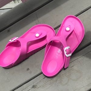Hot Pink thong Birkenstock’s